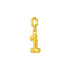 TOMEI Chomel Collection, Number 1 Charm, Yellow Gold 916