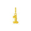 TOMEI Chomel Collection, Number 1 Charm, Yellow Gold 916