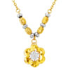 1100x762_0027_9N-KT4463-2C_2_3 TOMEI Dual-Tone Flower Necklace, Yellow Gold 916