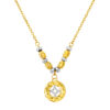 1100x762_0032_9N-KT4459-2C TOMEI Dual-Tone Coin Necklace, Yellow Gold 916