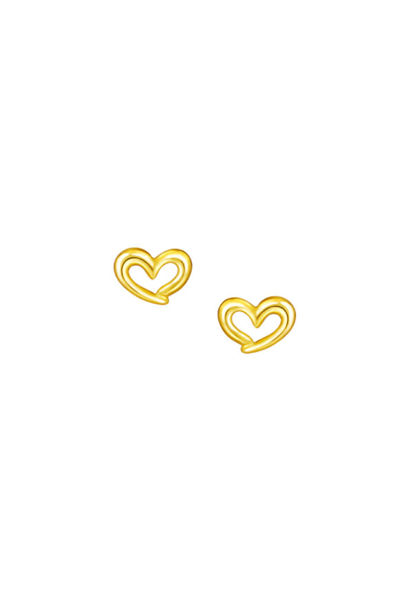 1100x762_0044_9Q-ER1767-1C TOMEI Heart Earrings, Yellow Gold 916