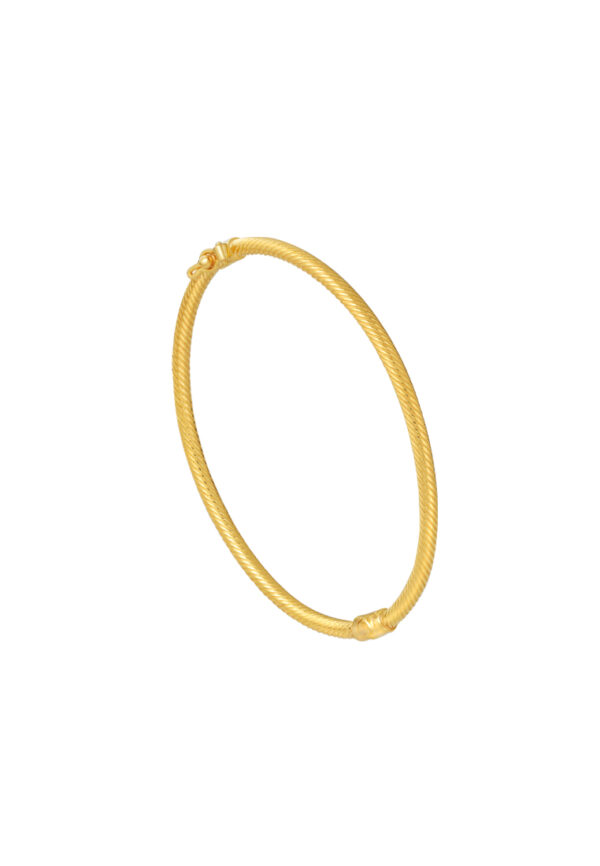 TOMEI Twist Bangle, Yellow Gold 916