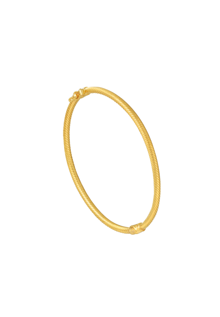 TOMEI Twist Bangle, Yellow Gold 916
