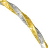 TOMEI Dual-Tone Bangle, Yellow Gold 916