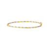 TOMEI Dual-Tone Bangle, Yellow Gold 916