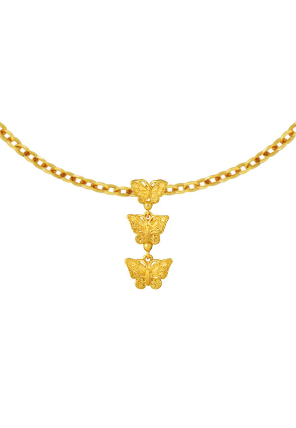 1100x762_111P122_3 TOMEI x Prima Vigorous Vine Pendant, Yellow Gold 999
