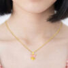 TOMEI I Sanrio Pink Kuromi Pendant, Yellow Gold 916
