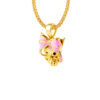 TOMEI I Sanrio Pink Kuromi Pendant, Yellow Gold 916
