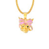 TOMEI I Sanrio Pink Kuromi Pendant, Yellow Gold 916