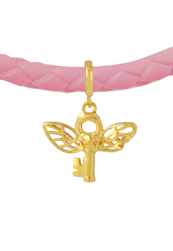 TOMEI Chomel Collection Angel Key Charm, Yellow Gold 916