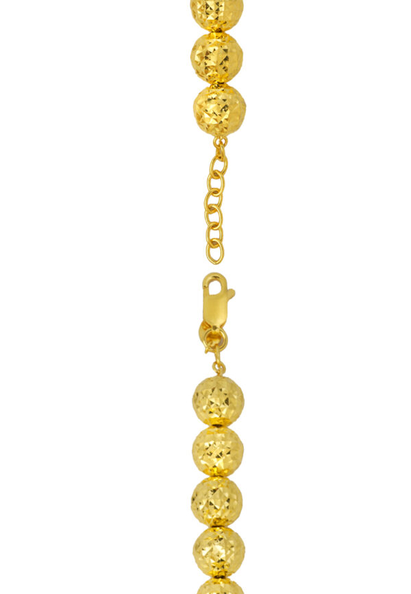 TOMEI Lasered Ball Bracelet, Yellow Gold 916