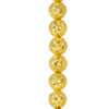TOMEI Lasered Ball Bracelet, Yellow Gold 916