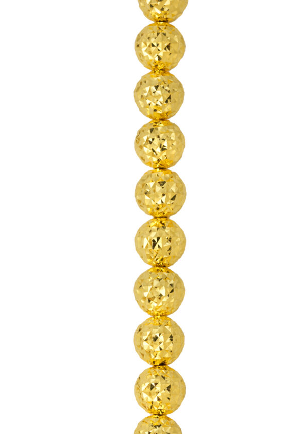 TOMEI Lasered Ball Bracelet, Yellow Gold 916