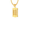 TOMEI Abacus Pendant, Yellow Gold 916