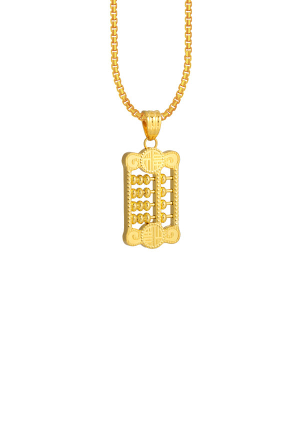 TOMEI Abacus Pendant, Yellow Gold 916