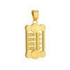TOMEI Abacus Pendant, Yellow Gold 916