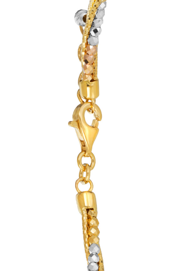 TOMEI Lusso Italia Trio-Tone Bangle, Yellow Gold 916