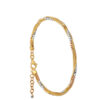 TOMEI Lusso Italia Trio-Tone Bangle, Yellow Gold 916