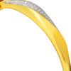 TOMEI Diamond Cut Collection Bangle, Yellow Gold 916