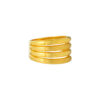 TOMEI Layered Ring, Yellow Gold 916
