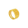 TOMEI Layered Ring, Yellow Gold 916