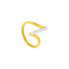 TOMEI Dual-Tone Ring, Yellow Gold 916