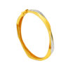 TOMEI Diamond Cut Collection Bangle, Yellow Gold 916