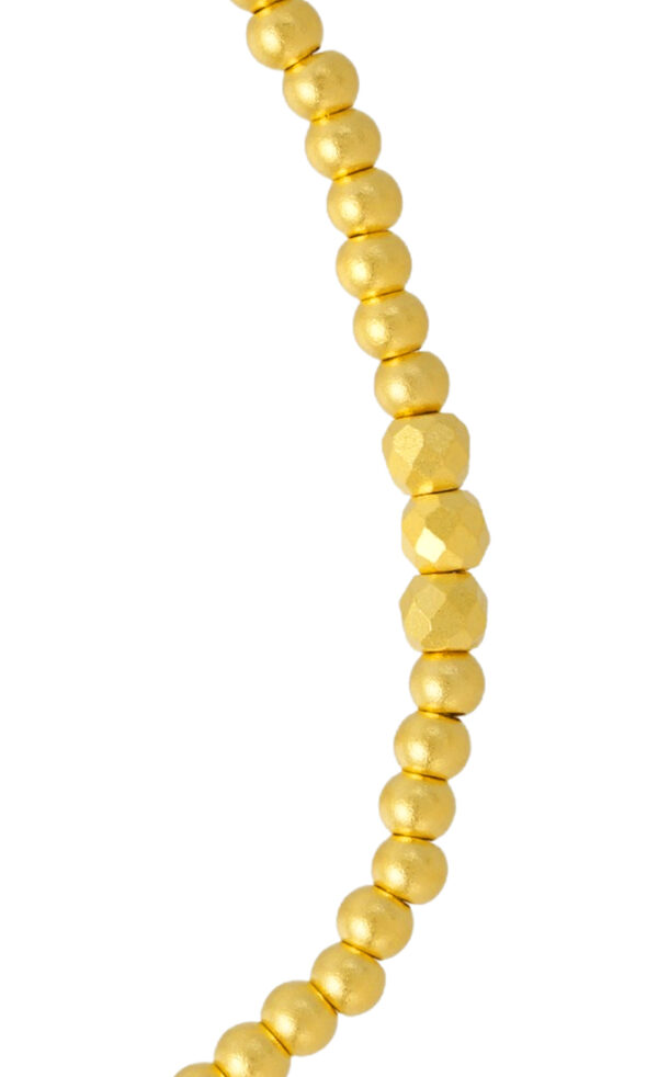 5G-M-058-1 TOMEI Gold Bead Elastic Bracelet, Yellow Gold 999