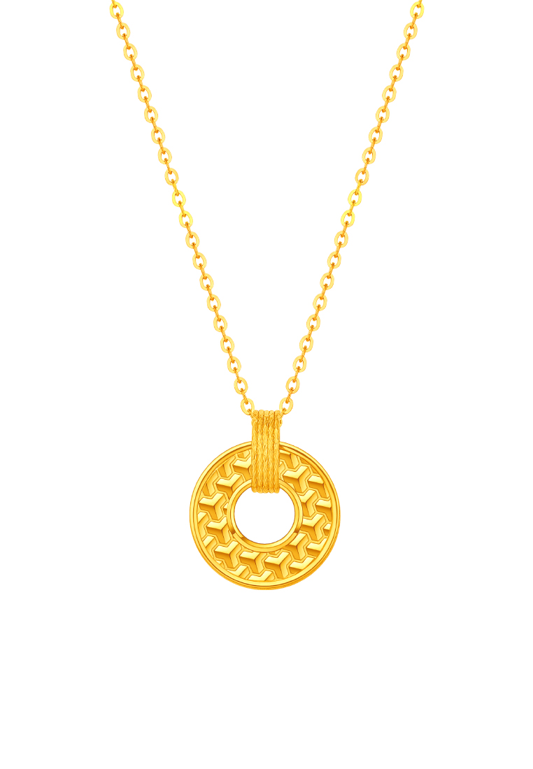 TOMEI Chasing Light Necklace, Yellow Gold 999 (5G)