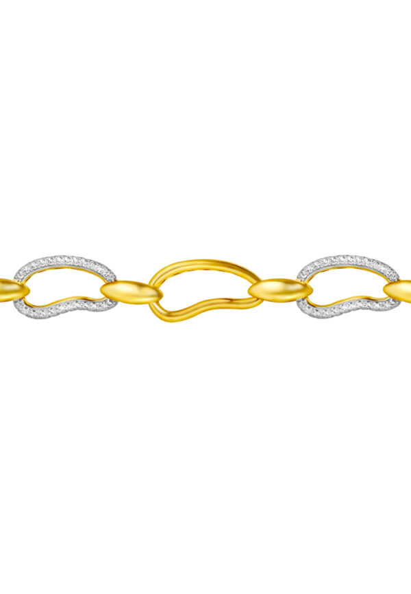 762x1100_0009_DSC00434 DC-YG1708B-2C_3 TOMEI Diamond Cut Collection Bracelet, Yellow Gold 916
