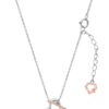 B1122WR-1 TOMEI Love Joins Us Together Ruby Necklace, White Gold 585