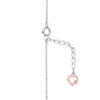 B1122WR-3 TOMEI Love Joins Us Together Ruby Necklace, White Gold 585