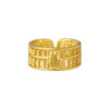 BTR-SP-23016-15 TOMEI【福旺财兴】Fortune Collection Abacus Men Ring, Yellow Gold 999