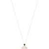 TOMEI Nephrite Series Peach Blossom Necklace, Rose Gold 750