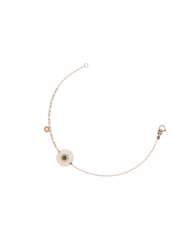 Tomei_0008_GR-JS00185B_1.psd TOMEI Nephrite Series Bracelet, Rose Gold 750