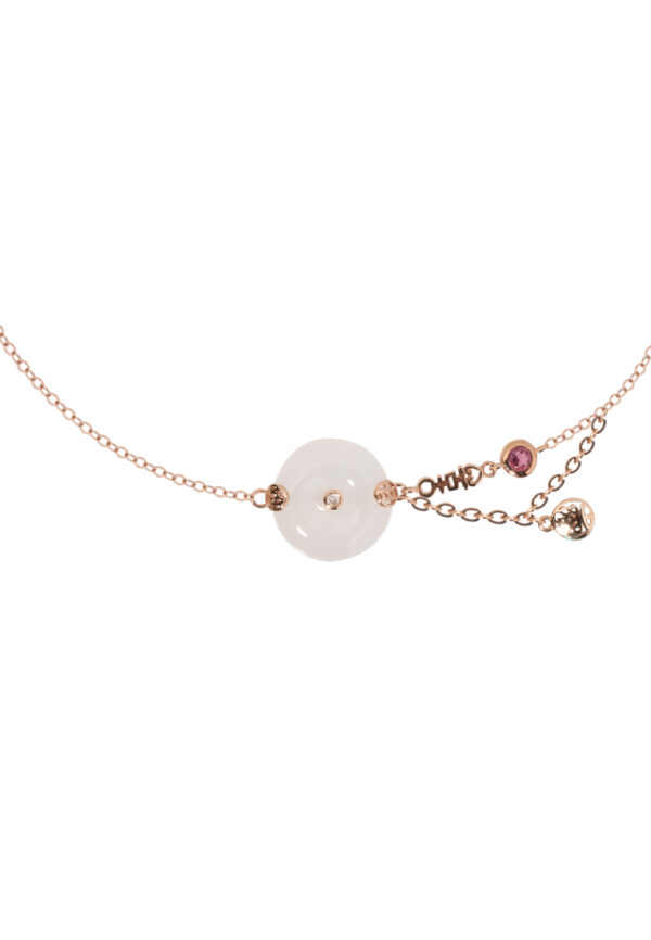 TOMEI Nephrite Series Bracelet, Rose Gold 750