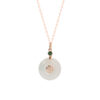 Tomei_0016_GR-JD04922B_1.psd TOMEI Nephrite Series Necklace, Rose Gold 750