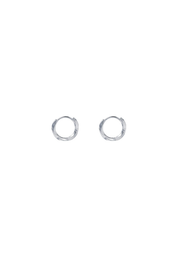 Tomei_0042_DSC00116_3.psd copy TOMEI Loop Earrings, White Gold 750