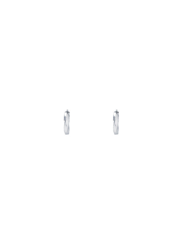 Tomei_0044_DSC00116_1.psd copy TOMEI Loop Earrings, White Gold 750