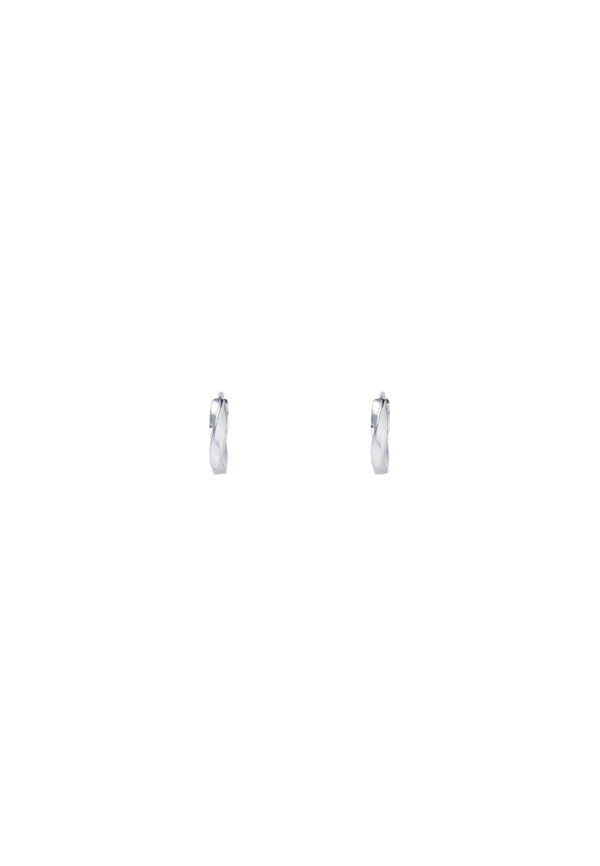 Tomei_0044_DSC00116_1.psd copy TOMEI Loop Earrings, White Gold 750