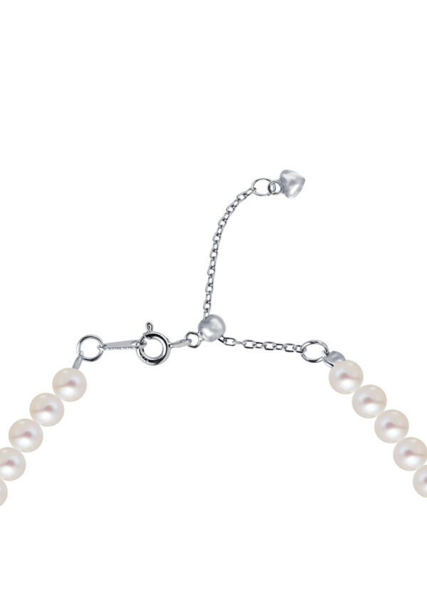 TOMEI Pearlfect Love Single Strand White Pearl Bracelet