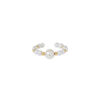 TOMEI Minimalist Pearl Ring, Yellow Gold 750