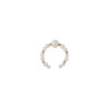 TOMEI Minimalist Pearl Ring, Yellow Gold 750
