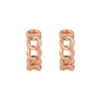 TOMEI Rouge Collection, Circle-Link Loop Earrings, Rose Gold 750
