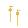TOMEI x Xifu [国色芳华] Peony Collection, Earrings Yellow Gold 999