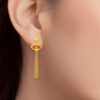 TOMEI x Xifu [国色芳华] Peony Collection, Earrings Yellow Gold 999