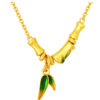 TOMEI X XIFU 【竹福】Bamboo Inspired  Necklace, Yellow Gold 999