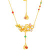 TOMEI Antique Gold Series Flowers Necklace, Yellow Gold 999