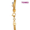 TOMEI Lusso Italia Trio-Tone Bangle, Yellow Gold 916