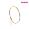 TOMEI Lusso Italia Trio-Tone Bangle, Yellow Gold 916